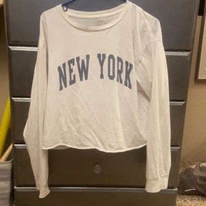 John Galt New York Cropped Long Sleeve